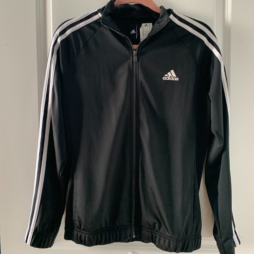 USED-Adidas track jacket zip up-MEDIUM